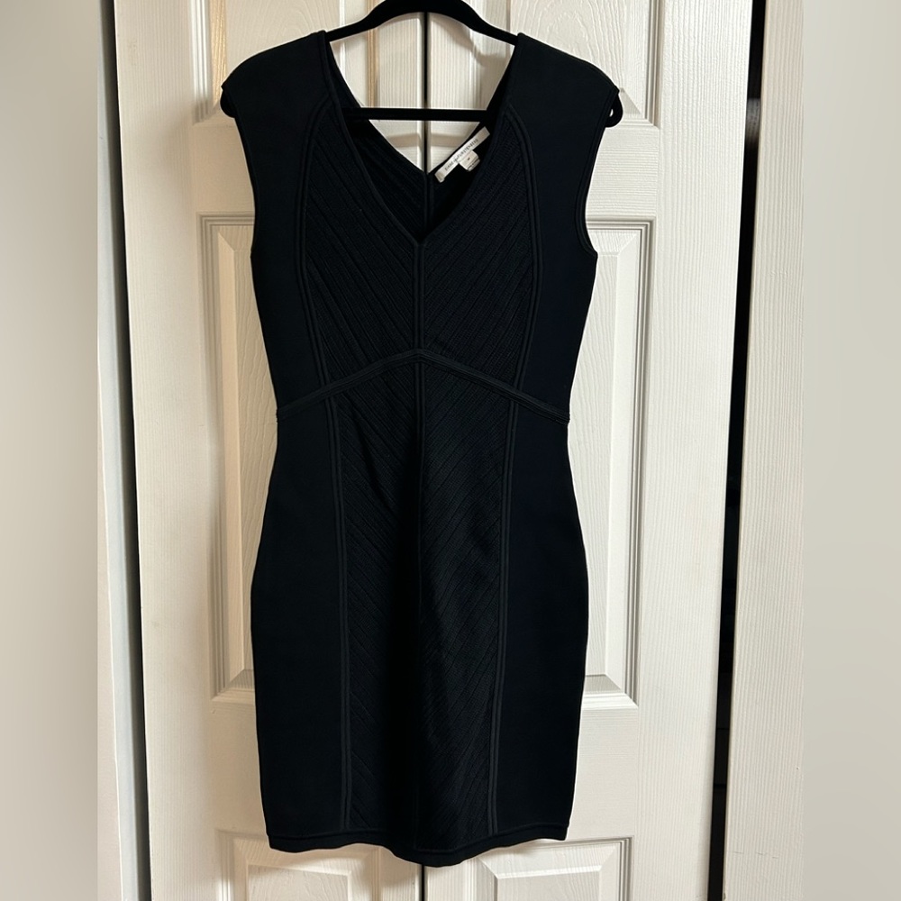 Black Diane Von Furstenburg Cocktail Dress
